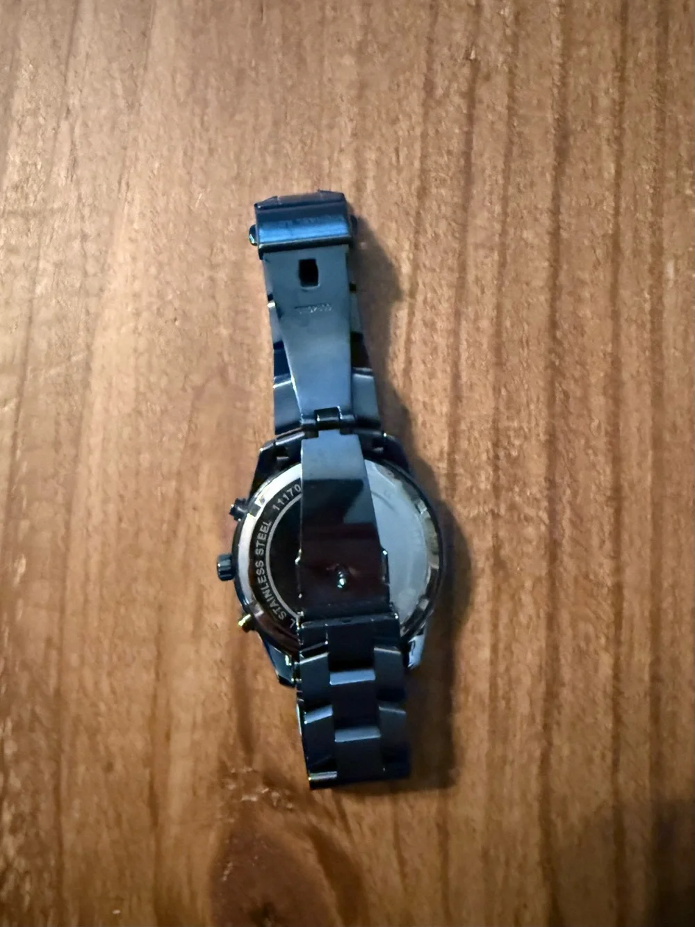 Michael Kors Gunmetal Blue Link Watch - Picture 4 of 6